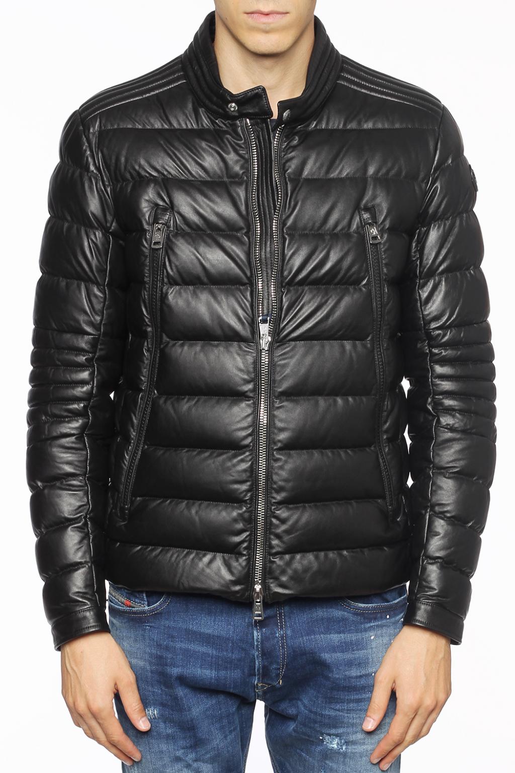 Moncler 'Amiot' quilted leather jacket | Men's Clothing | Vitkac